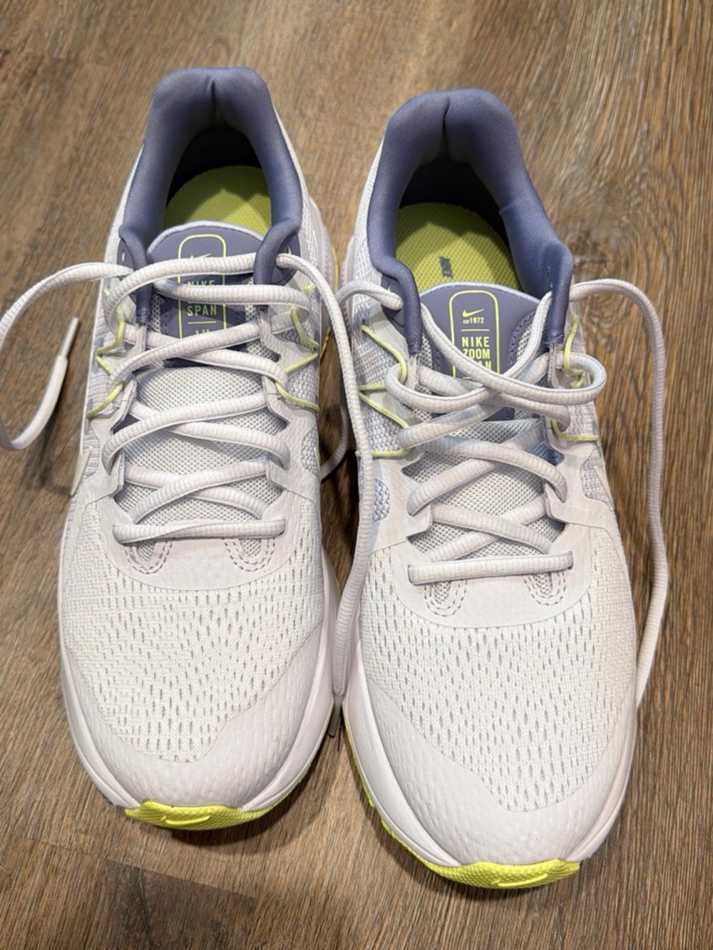 Nike Women’s Light purple and Lime Green Running Sneakers